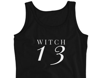 Witch 13, Tank Top, Witch Shirt, Witch Gift, Occult Shirt, Wiccan Shirt, Wicca Shirt, Pagan Shirt, Satanic Shirt, Satanic Gift, Halloween