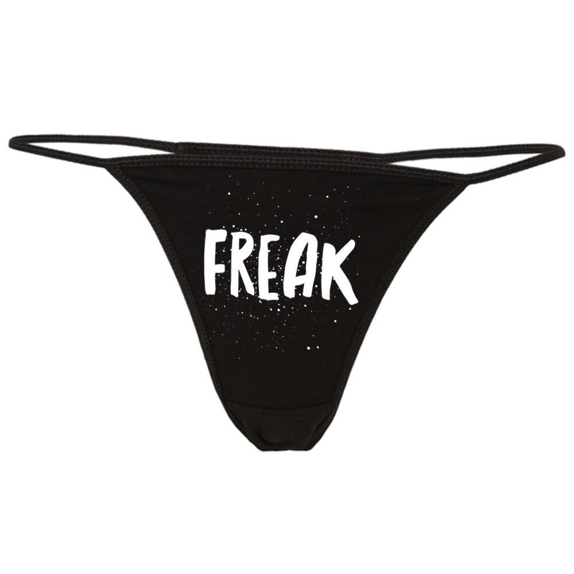 Freak Thong Funny Panties Goth Gift Goth Thong Bdsm Gift Etsy