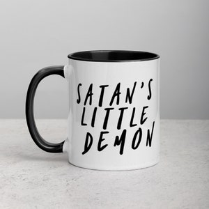 Satans Little Demon, Goth Mug, Goth Gift, Occult Mug, Gothic Gift, Demon Mug, Satan Mug, Satanic Gift, Satanic Mug, Satanism Gift