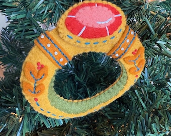 Golden Ring Ornament - 12 Days of Christmas
