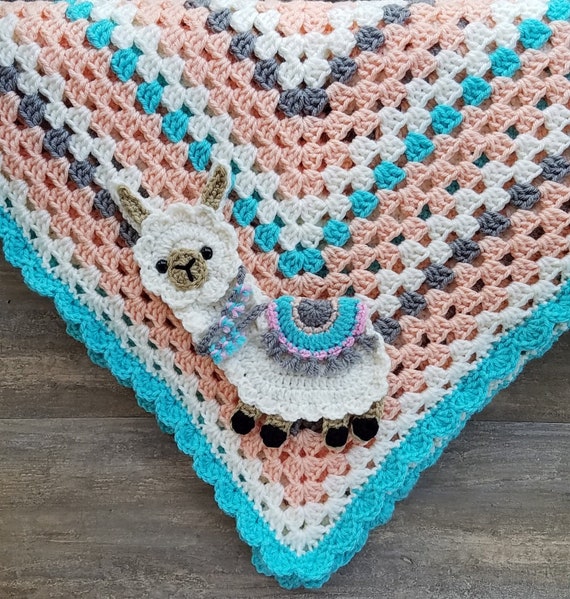 llama baby blanket