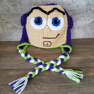 Pattern Buzz Lightyear hat, Spaceman, Buzz Lightyear beanie, Buzz Beanie, Inspired by Toy Story Movie, Halloween costurme, Character hat image 5