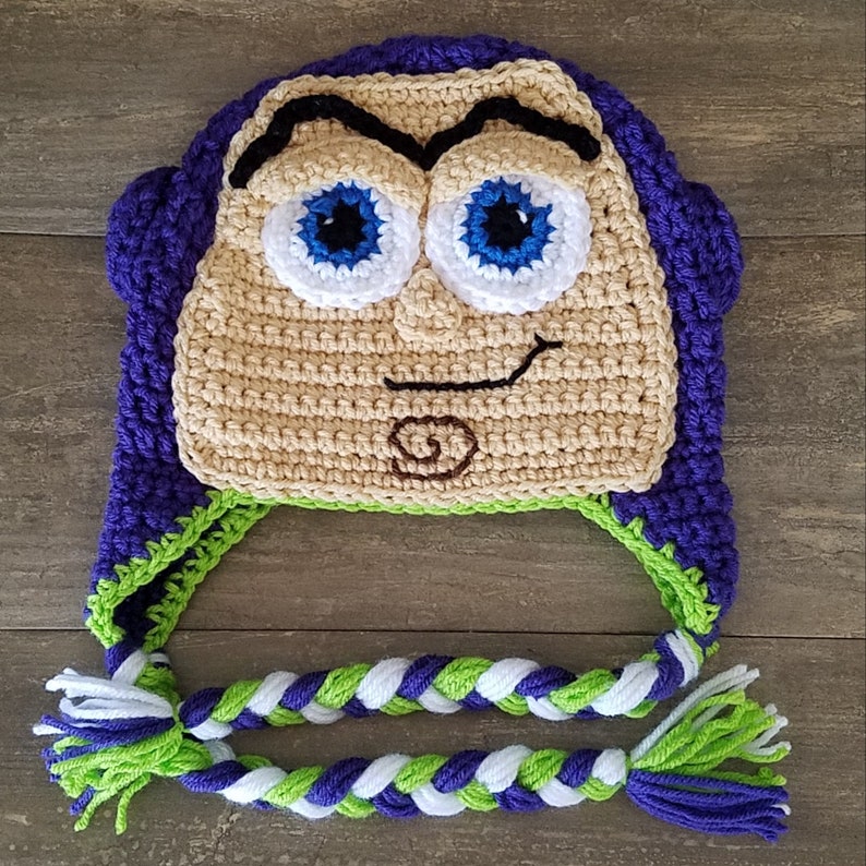 Pattern Buzz Lightyear hat, Spaceman, Buzz Lightyear beanie, Buzz Beanie, Inspired by Toy Story Movie, Halloween costurme, Character hat image 8