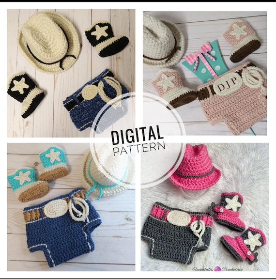 Crochet cowgirl sale outfit