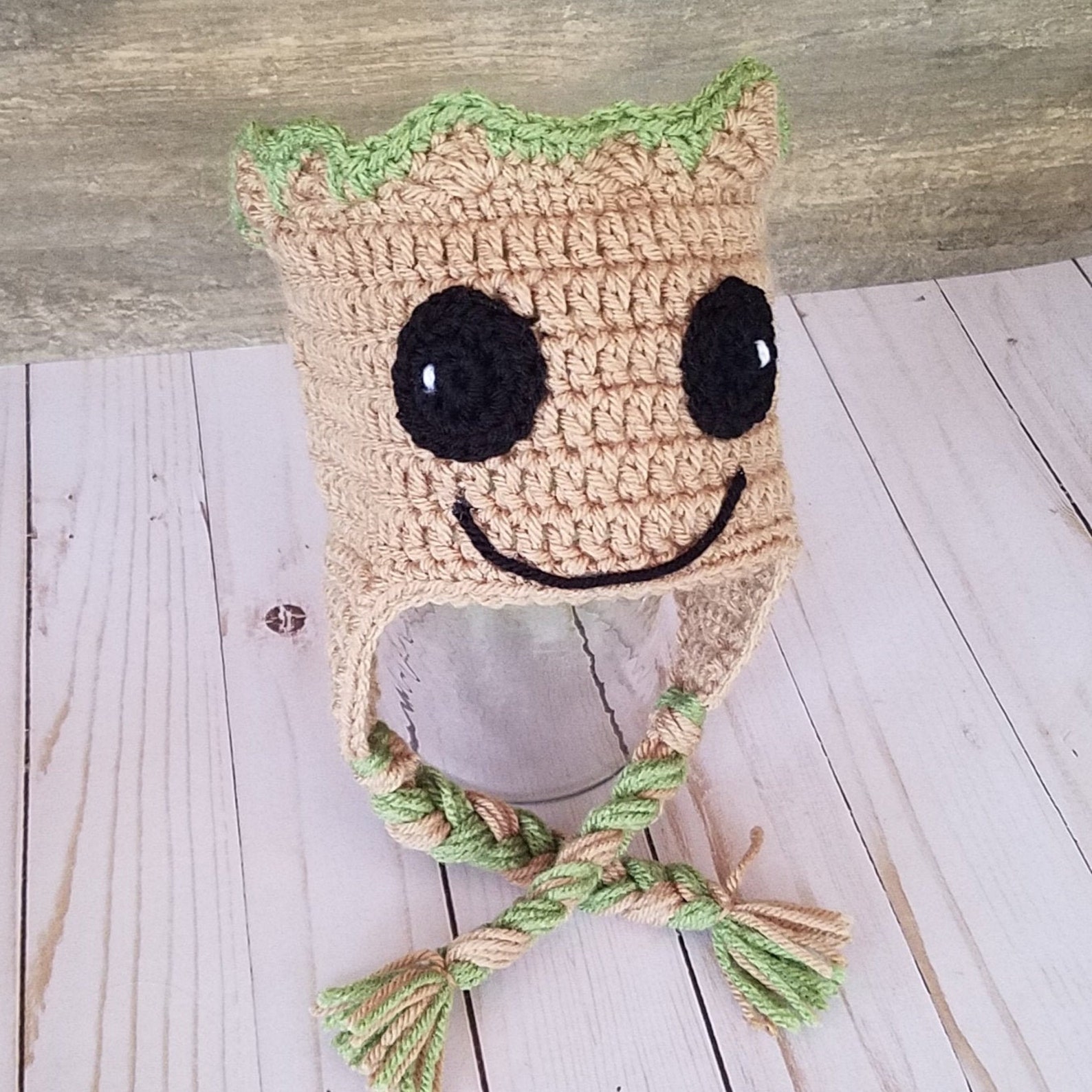 Crochet Groot Hat Groot Beanie Groot Super Hero Baby Groot Etsy