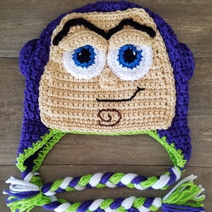 Pattern Buzz Lightyear hat, Spaceman, Buzz Lightyear beanie, Buzz Beanie, Inspired by Toy Story Movie, Halloween costurme, Character hat image 7