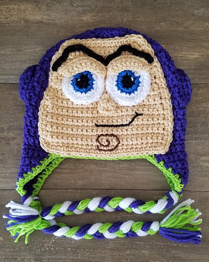 Pattern Buzz Lightyear hat, Spaceman, Buzz Lightyear beanie, Buzz Beanie, Inspired by Toy Story Movie, Halloween costurme, Character hat image 7