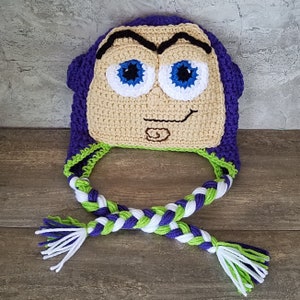 Pattern Buzz Lightyear hat, Spaceman, Buzz Lightyear beanie, Buzz Beanie, Inspired by Toy Story Movie, Halloween costurme, Character hat image 6