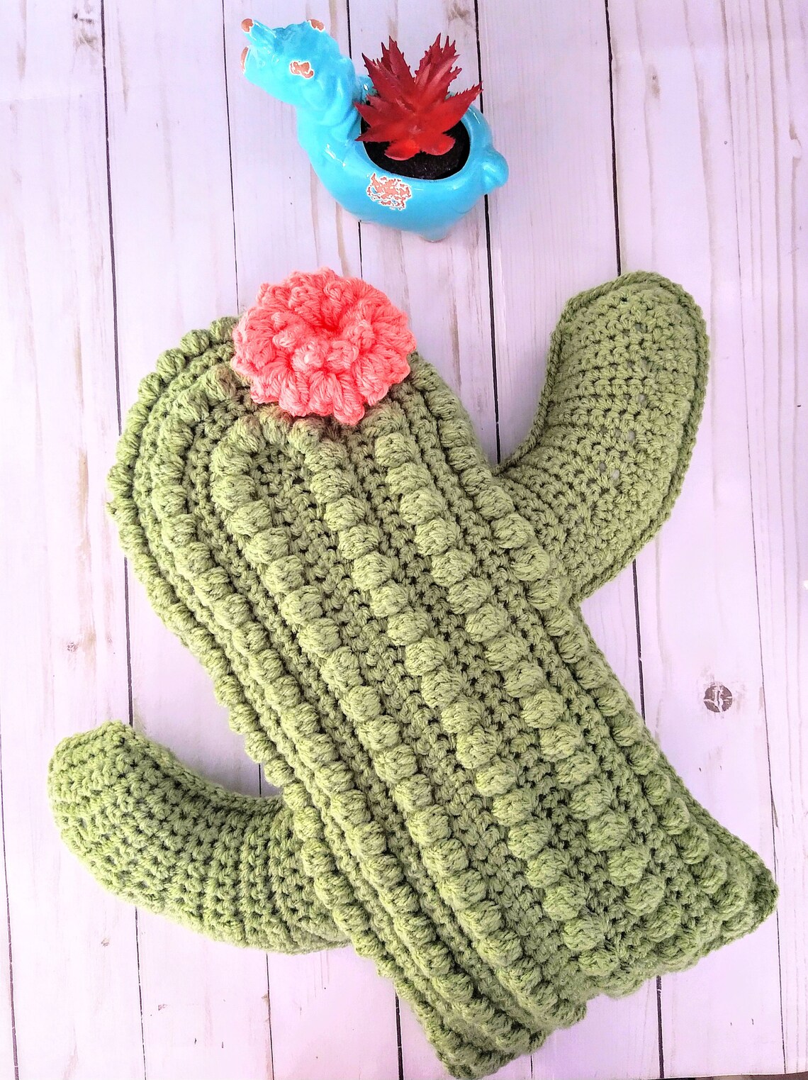 Crochet Cactus Pillow Cactus Pillow Cactus Throw Pillow | Etsy