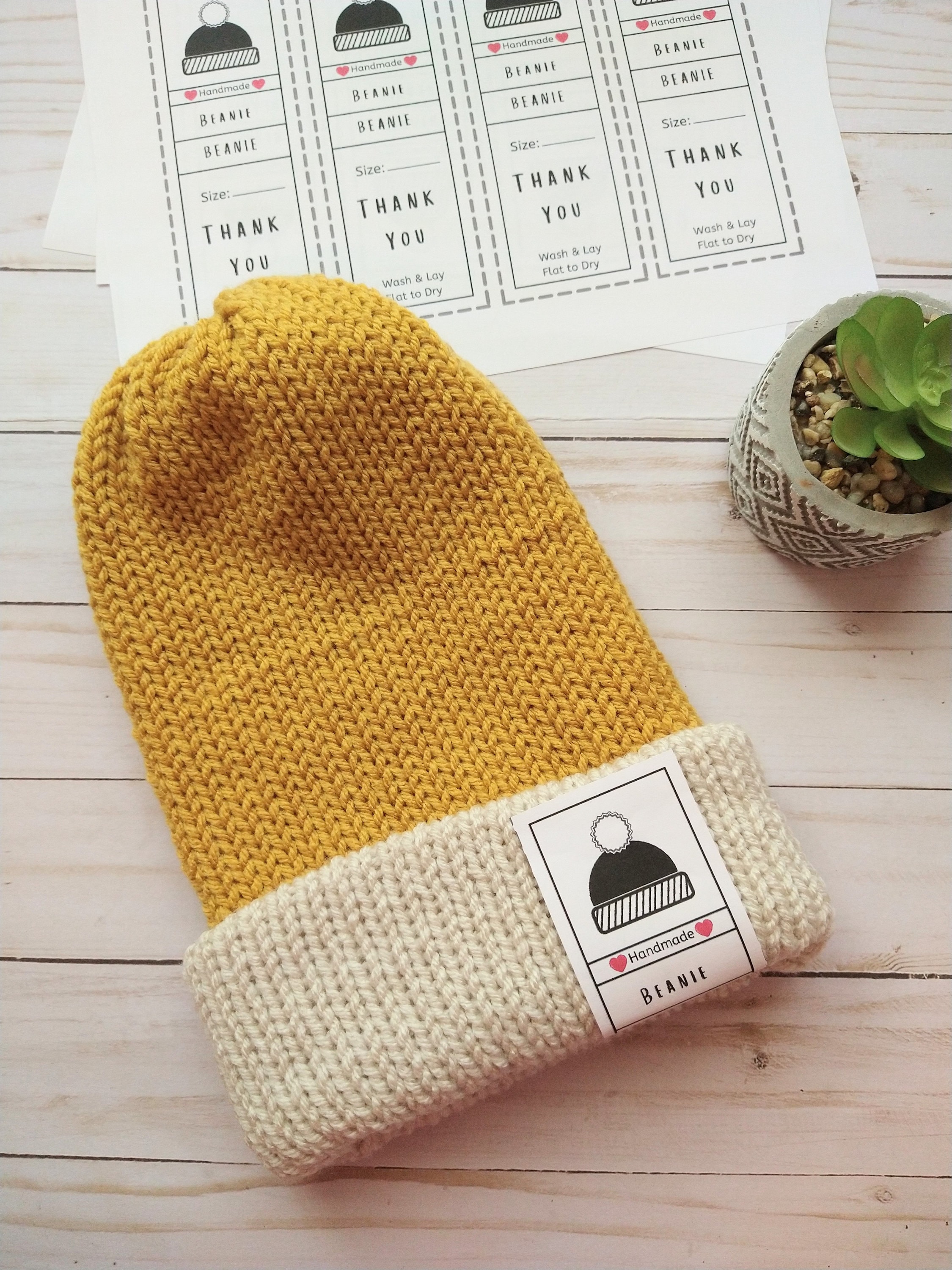 printable beanie