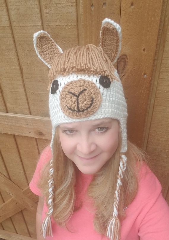 Crochet Llama Hat Llama Llama Beanie 