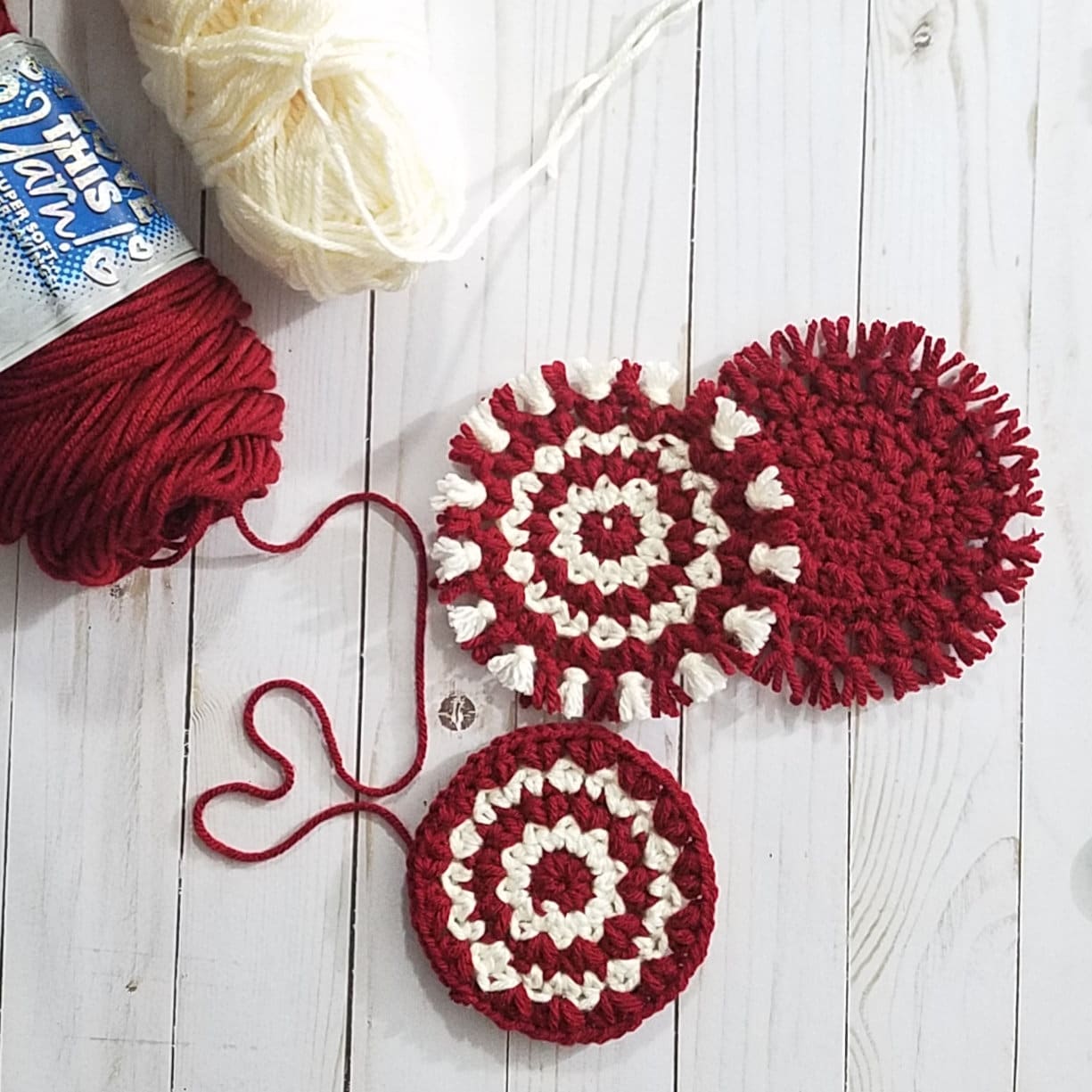 Patterncrochet Heart Mug Rug Mug Rug Pattern Coffee Coaster Etsy