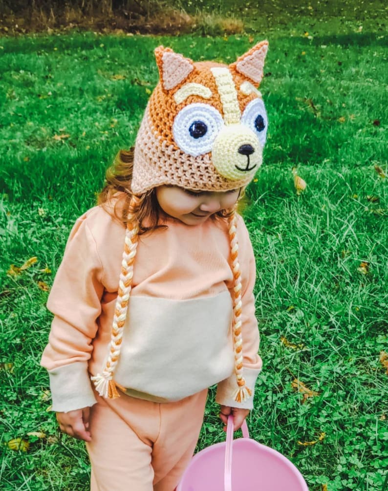 Crochet PATTERN Multiple Sizes Blue Heeler Dog Bluey Hat Etsy