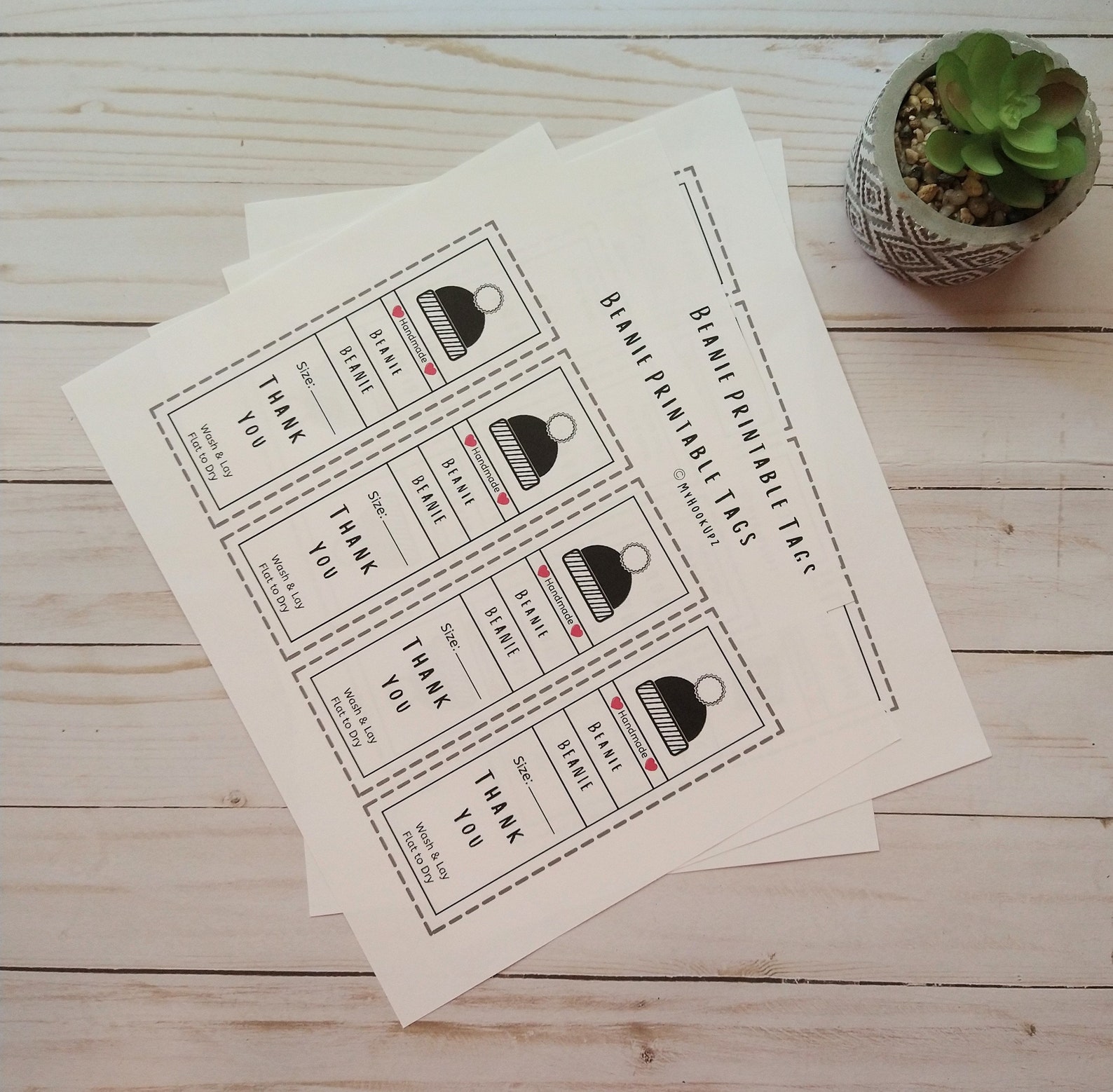 Printable Beanie Printable PDF Download Beanie Tag Beanie - Etsy