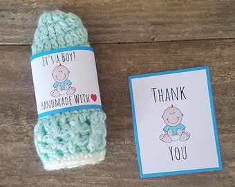 Printable~ Baby Boy Wrap Labels, Handmade crochet wrap label, baby thank you tags, baby wrap labels, baby, PDF Download, Baby crochet,labels