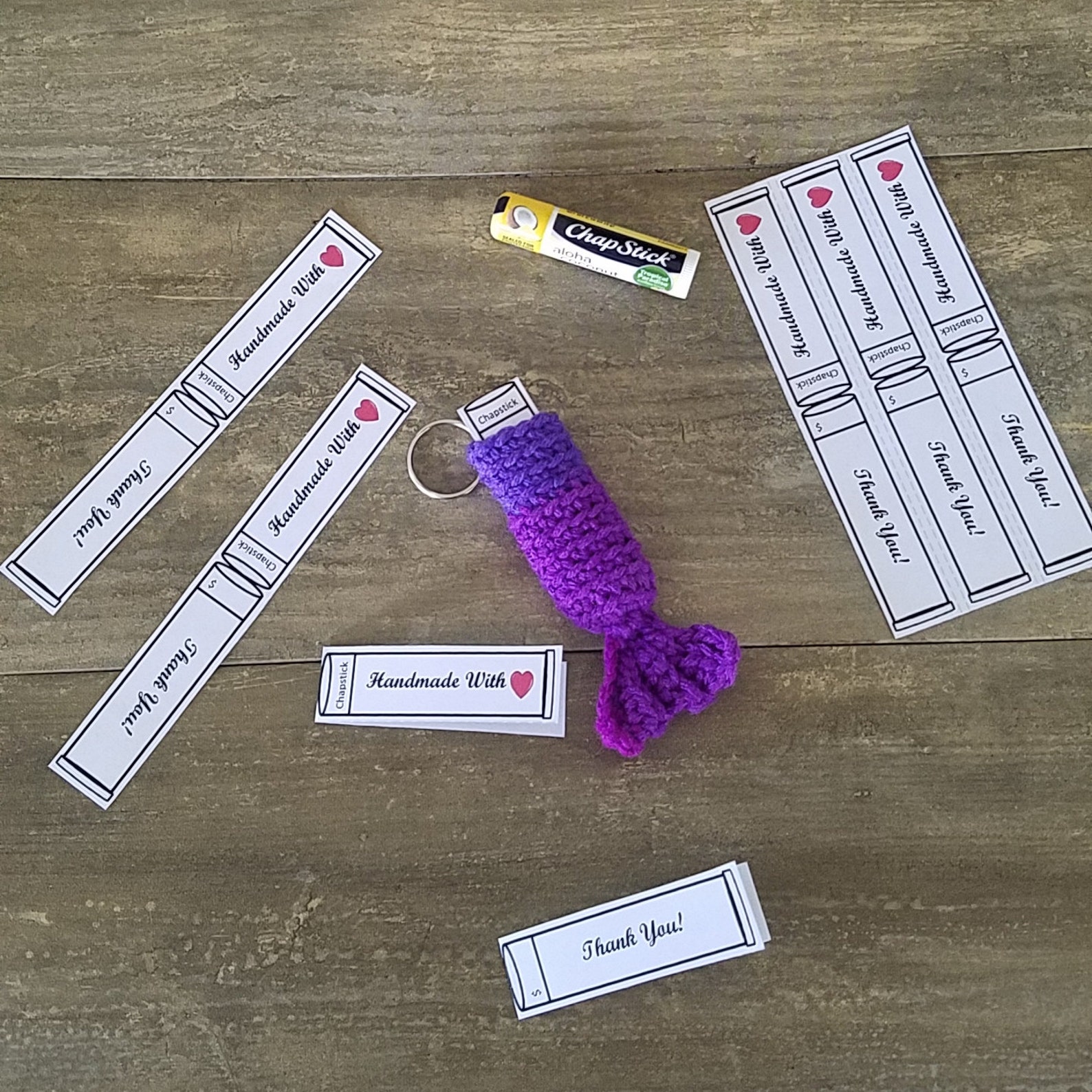 Printable Chapstick Insert PDF Download Chapstick template - Etsy España