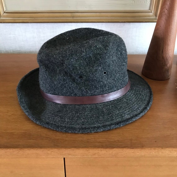 Vintage Stetson Gray Wool Fedora Rockabilly Cowbo… - image 4