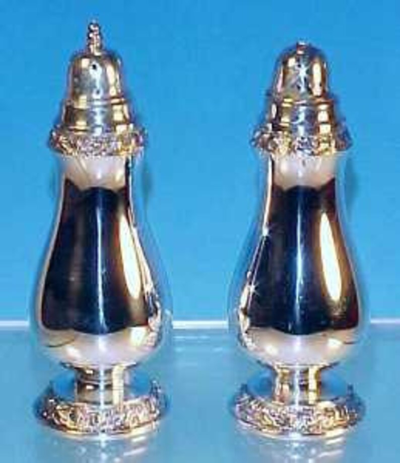 Vintage ONEIDA COMMUNITY Silverplate Salt Pepper Shaker Set Etsy