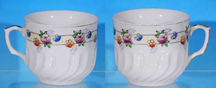 Vintage H B JAPAN China Floral Swirl Tea Cup & Saucer Set - Etsy
