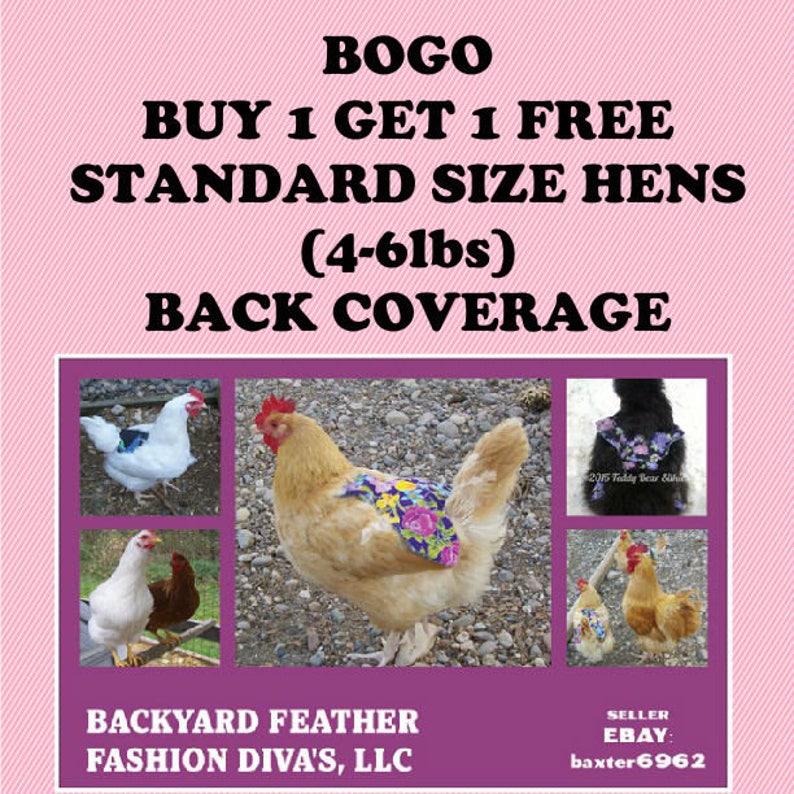 10 WIDE Chicken Saddle Apron Hen Jacket BACK FEATHER PROTECTION BACKYARD POULTRY