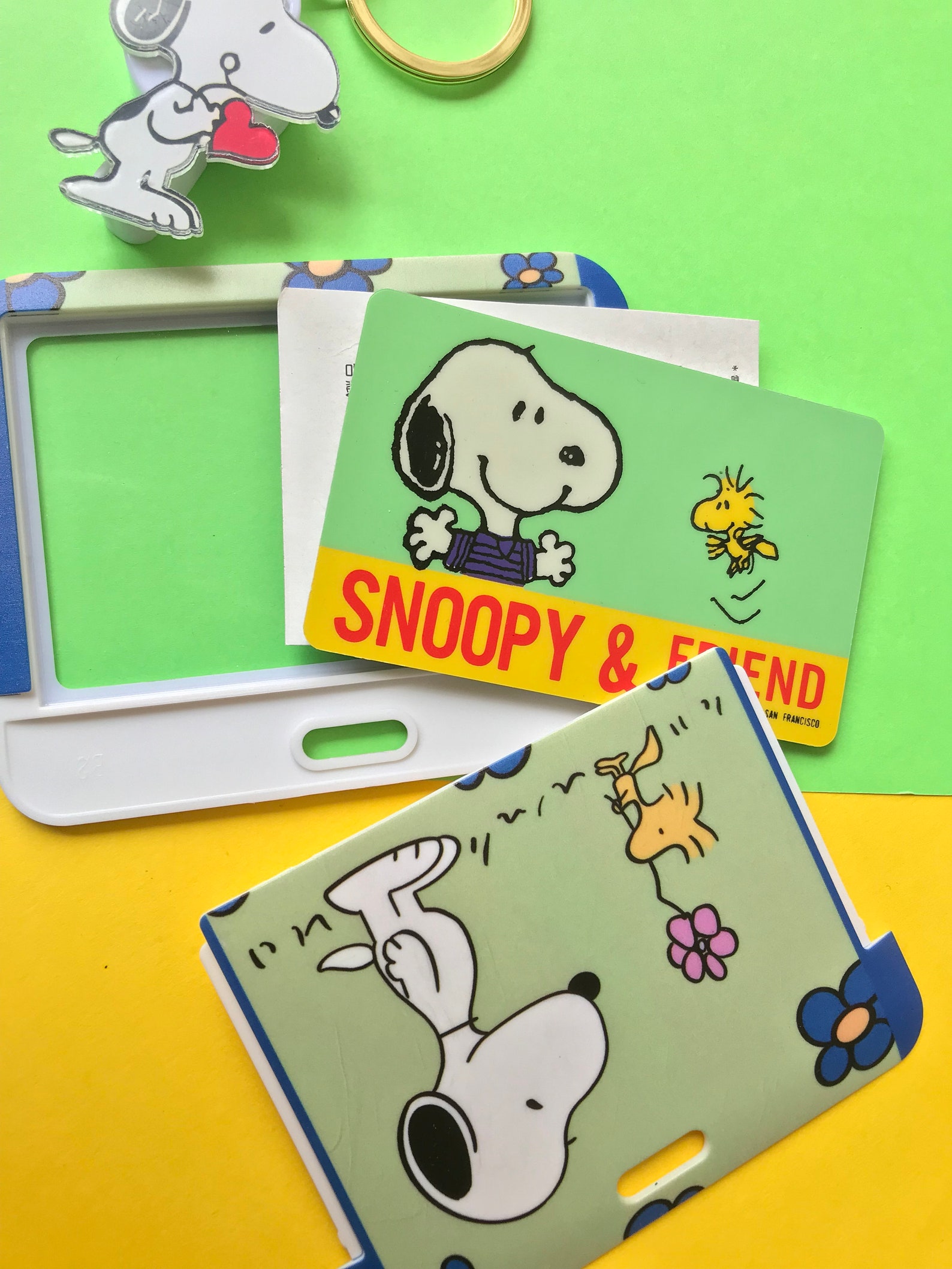 Snoopy Peanuts Dog Design ID Card Holderkeychain Lanyard Etsy