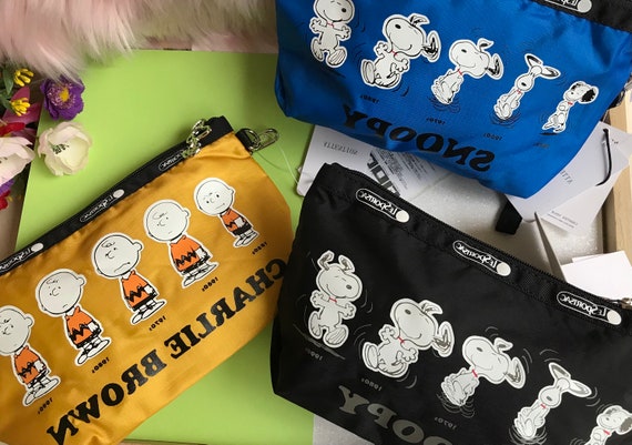 Peanuts X Lesportsac Snoopy Pouch Travel Pouch snoopy Charlie - Etsy