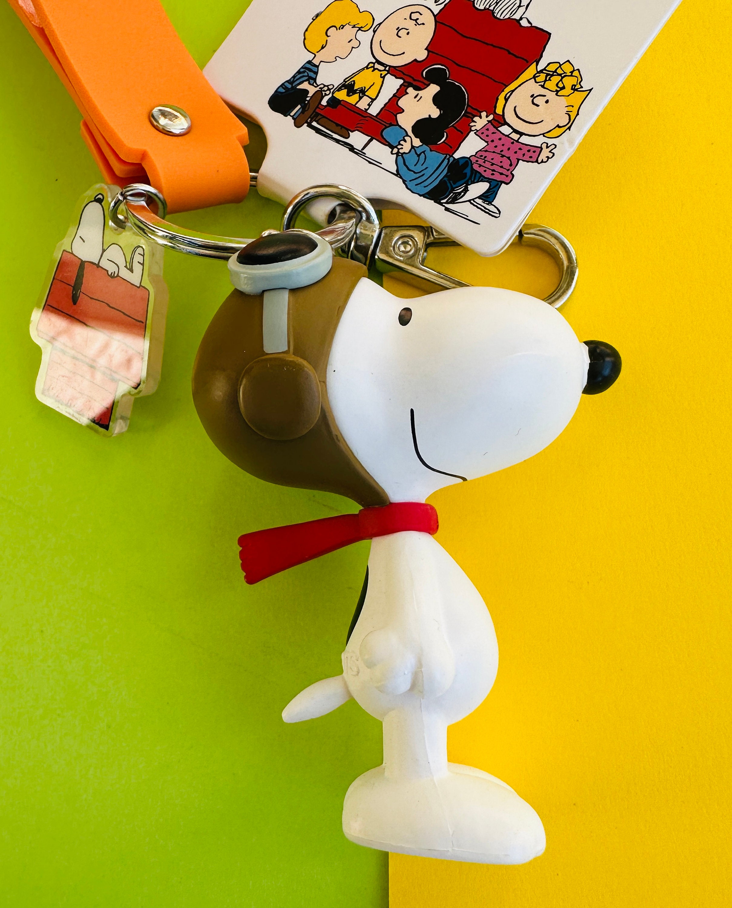 Snoopy Cartoon Kawaii Keychain 2023 Cute Couple Chain Soft Rubber Schoolbag  Charm Small Pendant Key Ring Gift Jewelry Aesthetic