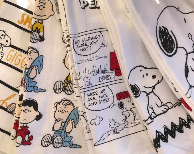 Peanuts Snoopy Kitchen Hand Towel Collectionkitchen Towel Etsy