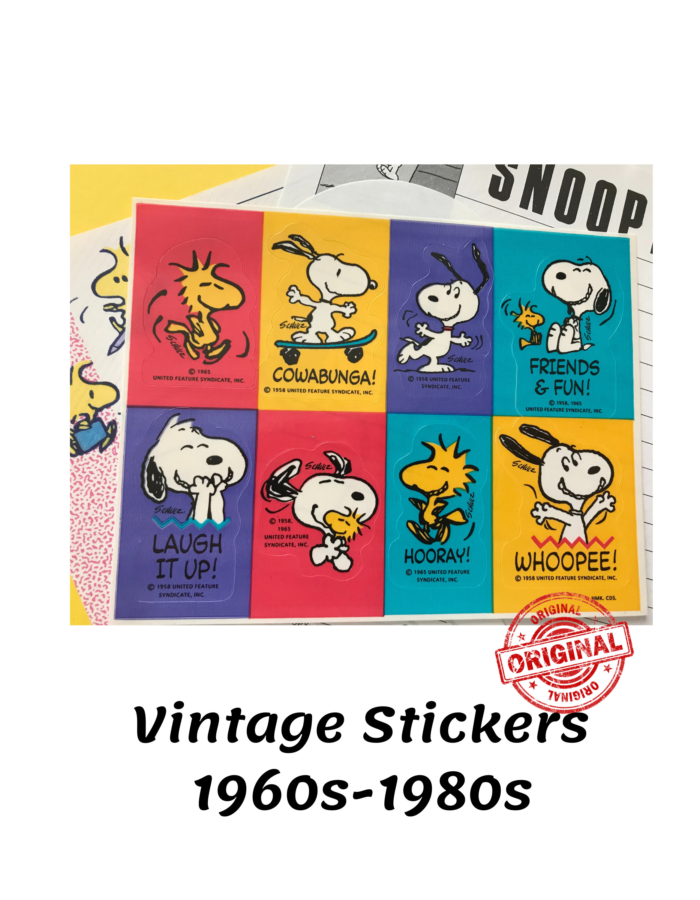 Peanuts Snoopy Charlie Brown Vintage Stickers Collections planner Sticker  Teacher Stickers Holiday Stickers 