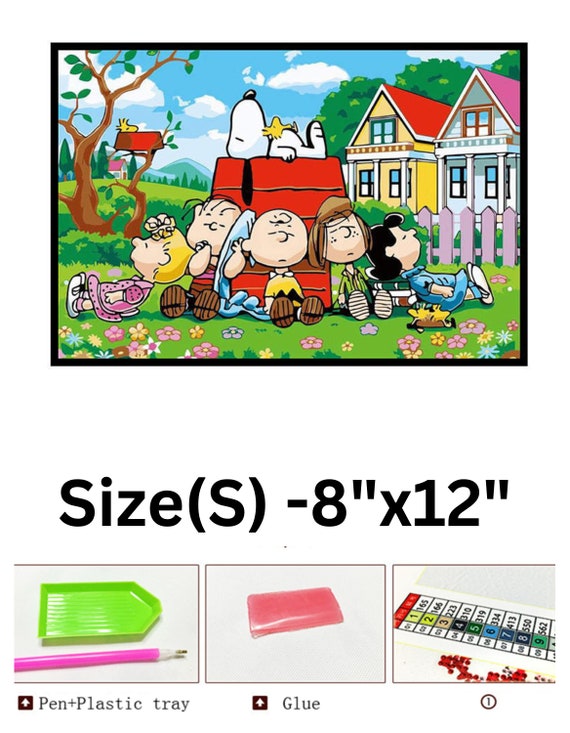 Diamond Craft 5D DIY Beads Painting Art Kit Anime Cartoon Snoopy