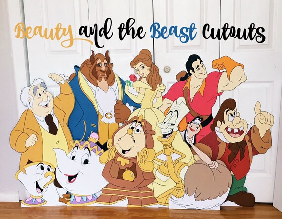 Full Beauty and the Beast Bundle Princess Cutout Party Prop Decor Il_570xn
