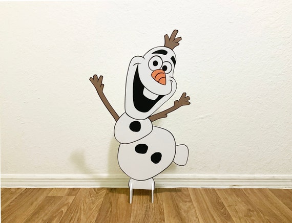 2ft Frozen Party Backdrop Cutout, Olaf Standee Party Decor Photo Props, Centerpiece, Frozen Cutout, Elsa Party Decor, Frozen movie party Il_570xn