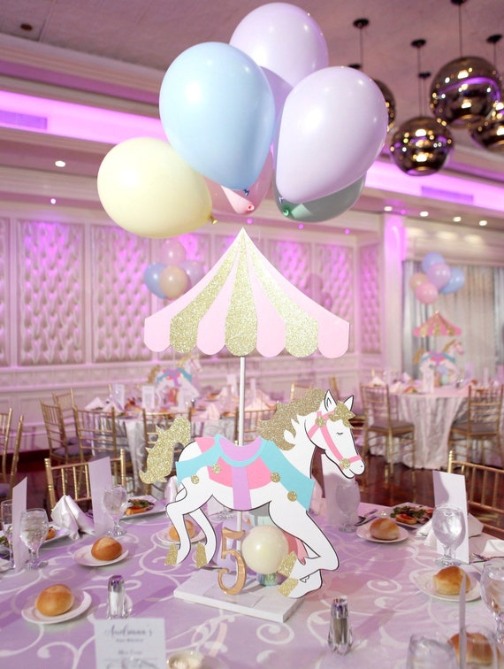 Carousel Horse and Tent Props DIY 3D Party Decor Cutout Standee Photo Prop, Circus Cutouts Il_570xn