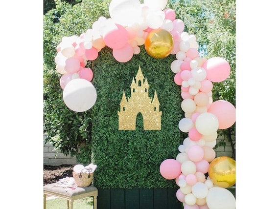 Castle Backdrop Cutout, Princess Party Decor Photo Prop, Spring Party Decor, Princess Baby Shower Il_570xn