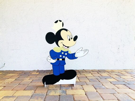 Royal Prince Mickey Mouse Cutouts Royal Blue or Red Party Decor Photo Prop Birthday, Baby Shower, Wedding Decor Il_570xn