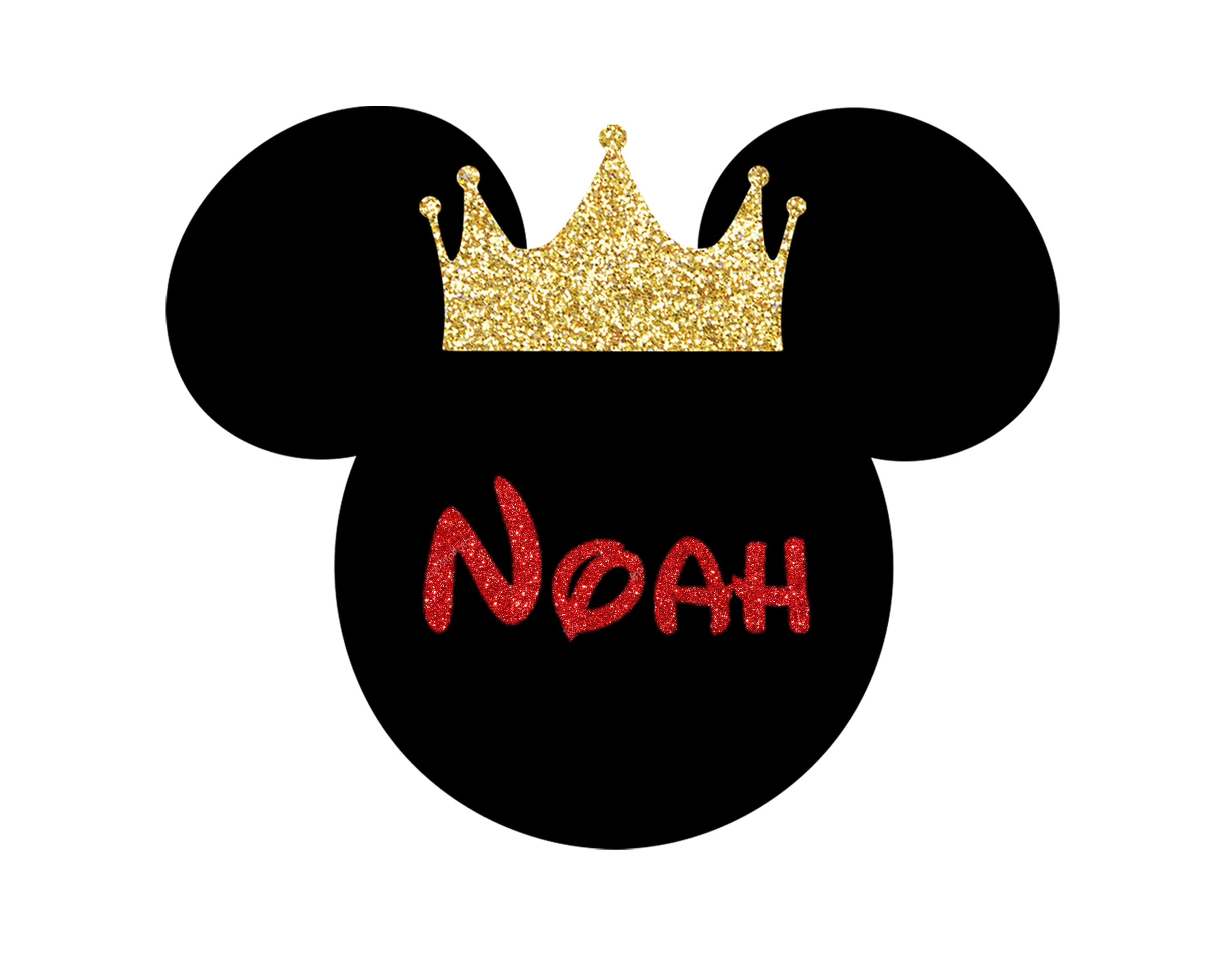 Royal Mickey Mouse Head 2FT Customizable Cutouts Party Decor Etsy