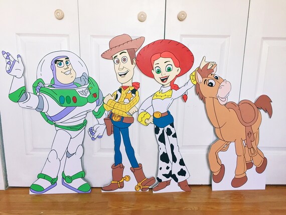 4 BUNDLE 2FT Toy Story Cutout Standee Party Decor Photo Prop Il_570xn
