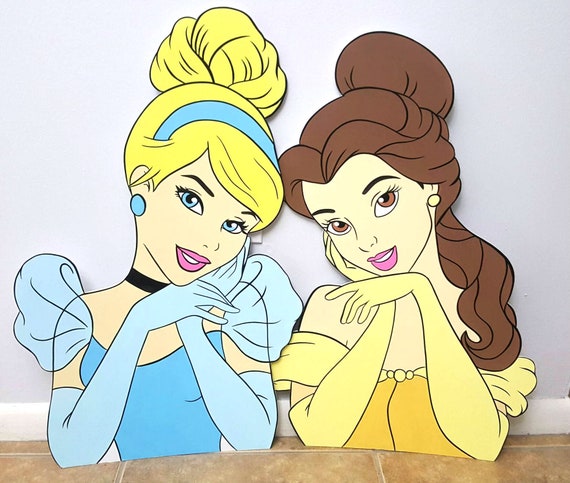 Princess Waist Cutouts Party Prop Table Decor Princess Party Etsy