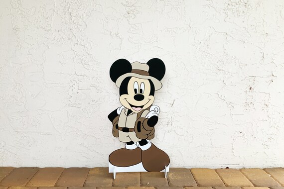 Safari Mickey Mouse Friends Cutout Standee Party Decor Photo Prop, Safari Minnie Cutout Il_570xn