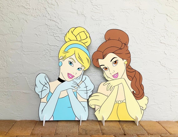 Princess Waist Cutouts Party Prop Table Decor Princess Party Decor, Frozen cutouts, cinderella cutout, princess Tiana cutout, Moana cutout Il_570xn