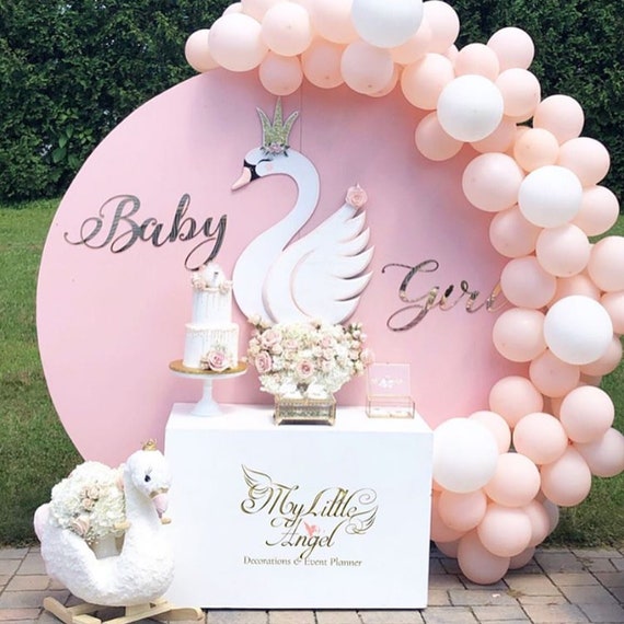 2FT Swan Party Prop Backdrop Decor, Baby Shower Backdrop, Swan Party Cutout, Pastel Nursery Prop, Photo Prop, Swan Centerpiece Decor Il_570xn