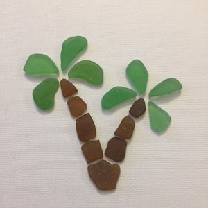 UNFRAMED Sea Glass Art Picture. Customize and personalize to create a unique one of a kind gift for any occasion such as wedding, baby, etc