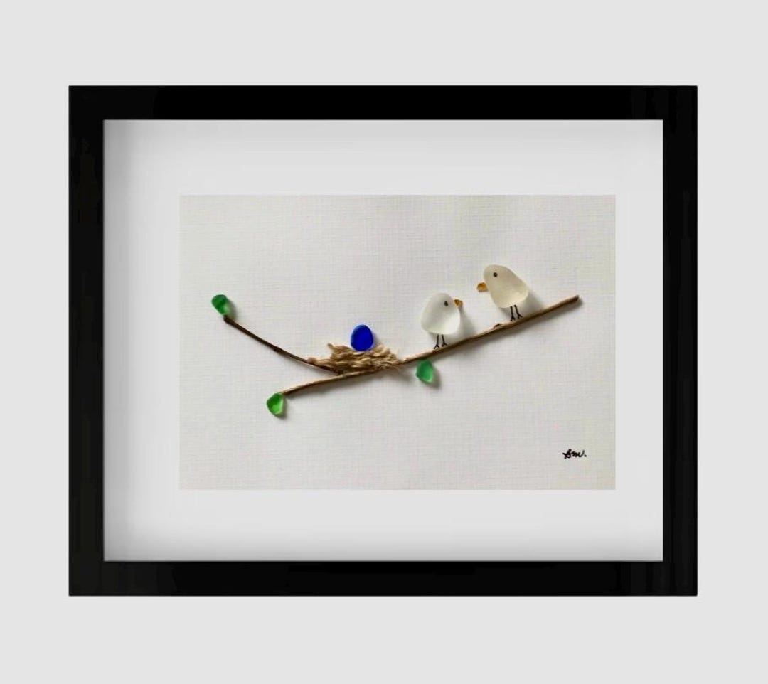A closer look at Seaglass Coastal Nautical Matching Decor