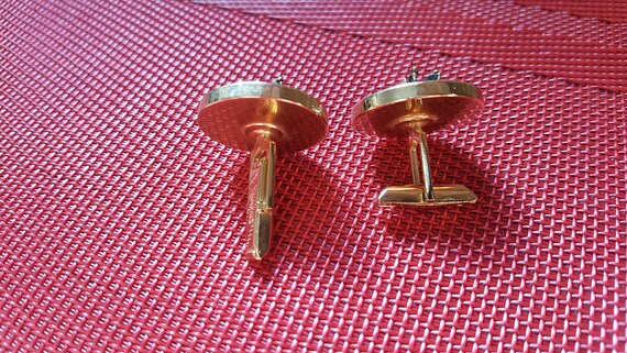 Swank Giraffe Head Cuff Links and Tie Clip - image 5