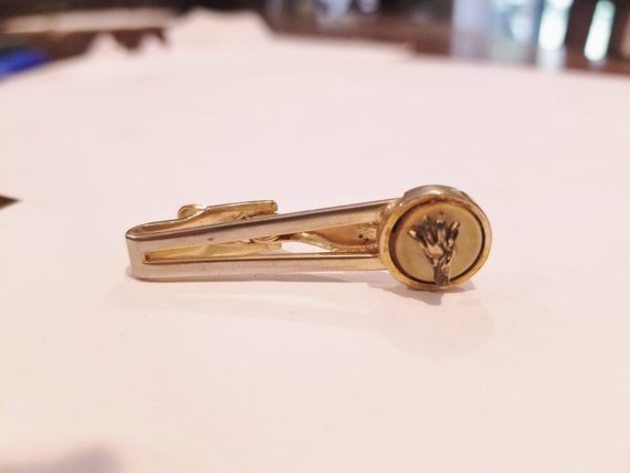 Swank Giraffe Head Cuff Links and Tie Clip - image 2