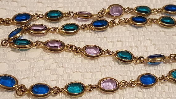 Austrian Crystal Vintage Glass Necklace - image 2