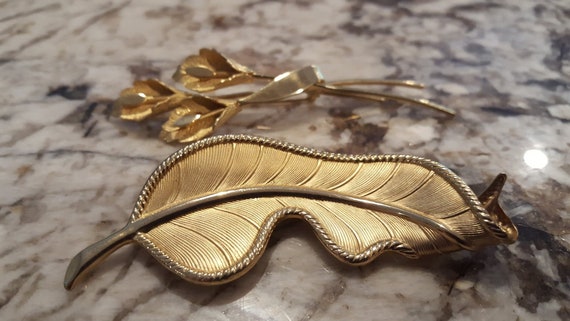 Fall Leaves Floral Brooches