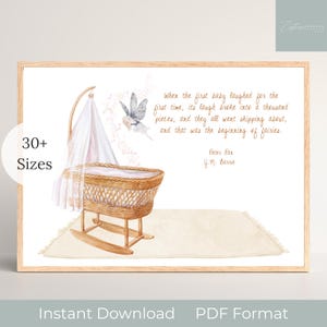 Peter Pan Digital Print, Beginning of Fairies Wall Art, Nursery Decor