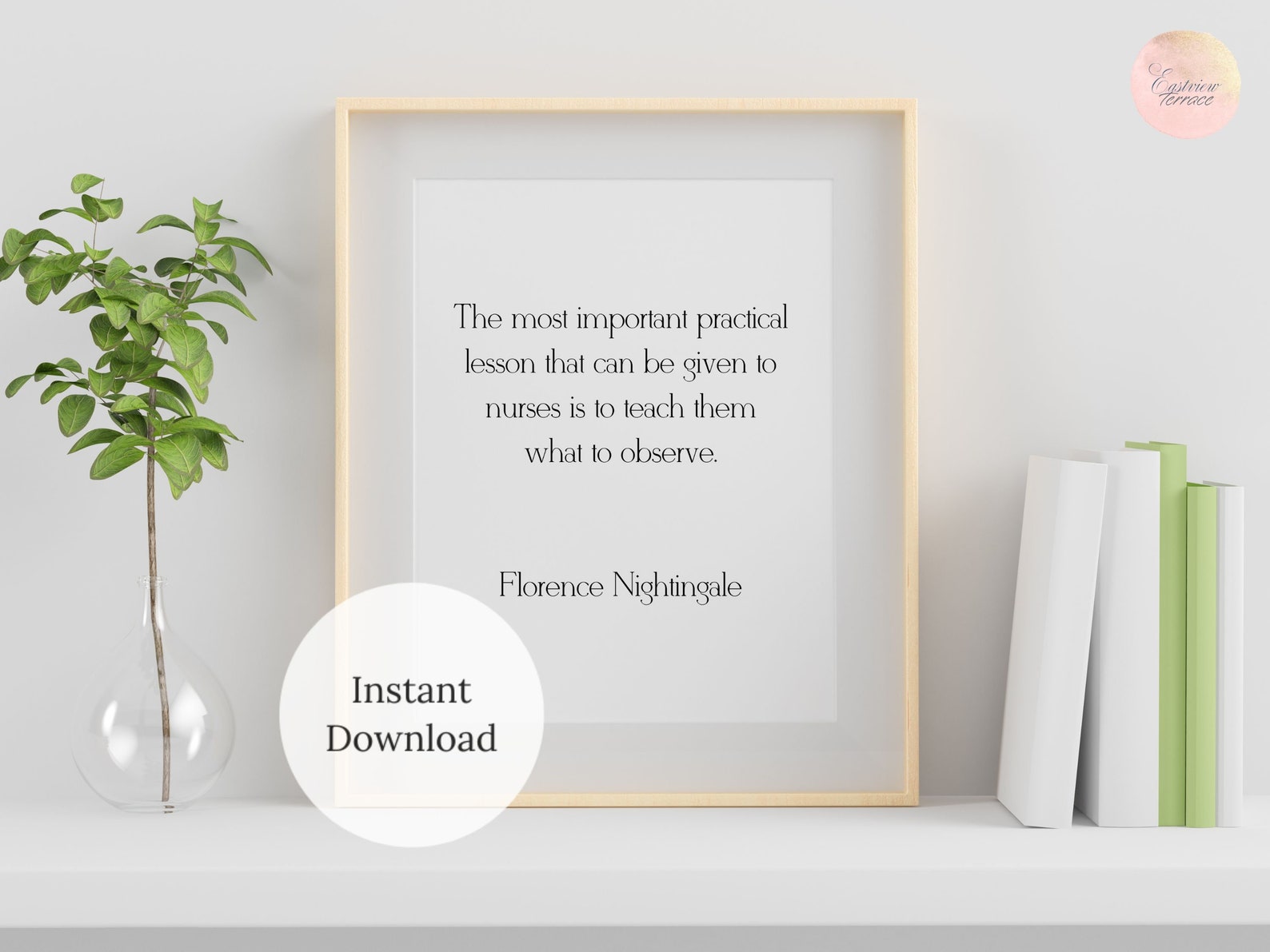 Florence Nightingale Digital Print Nurse Appreciation Gift - Etsy