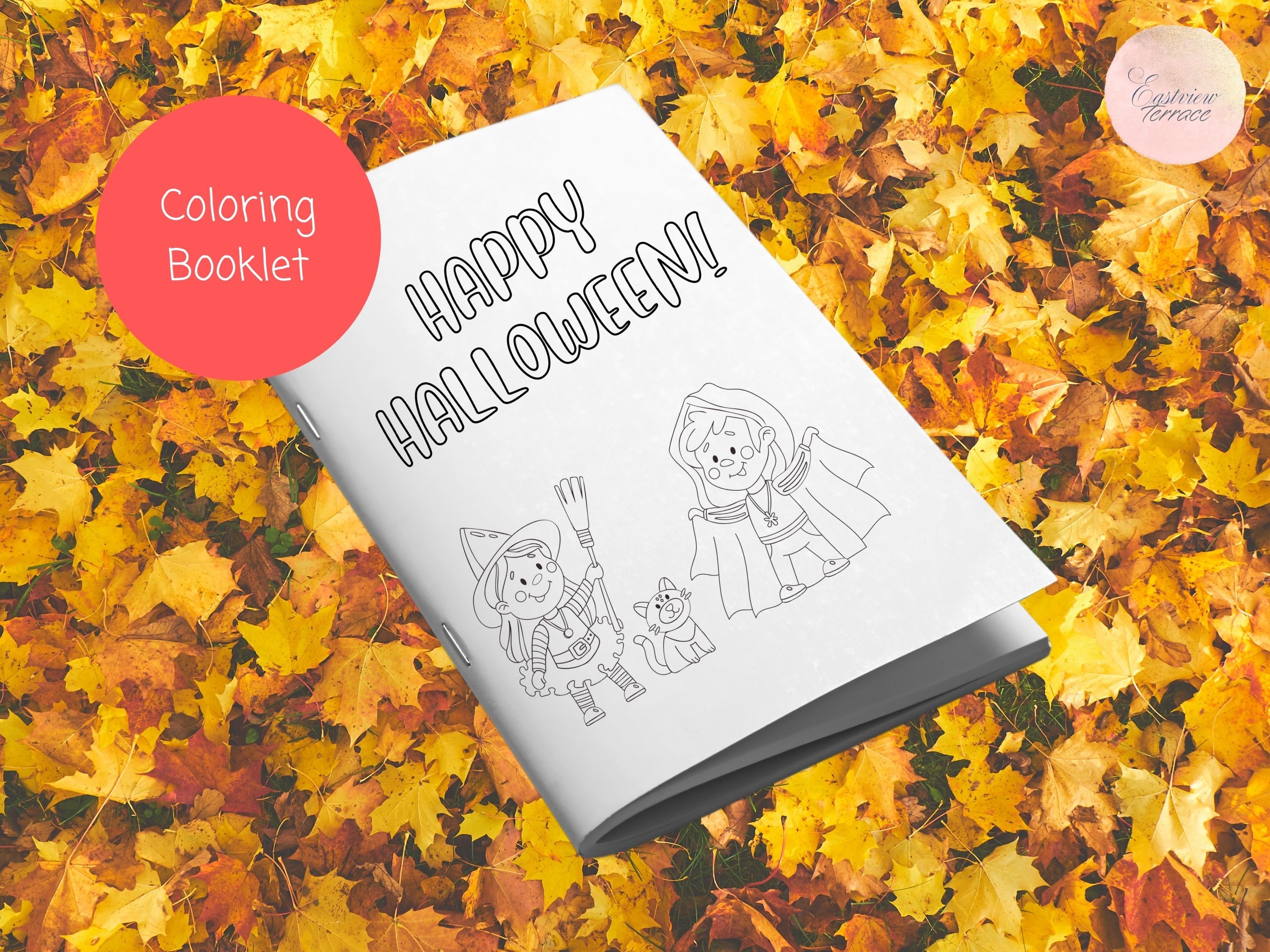 Halloween Coloring Book, Halloween Coloring Sheets, Printable Kids Activity - Etsy